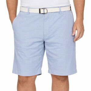 NWT U.S. Polo Assn. Flat Front Striped 12” inseam Cotton Blue Short 46 waist NWT